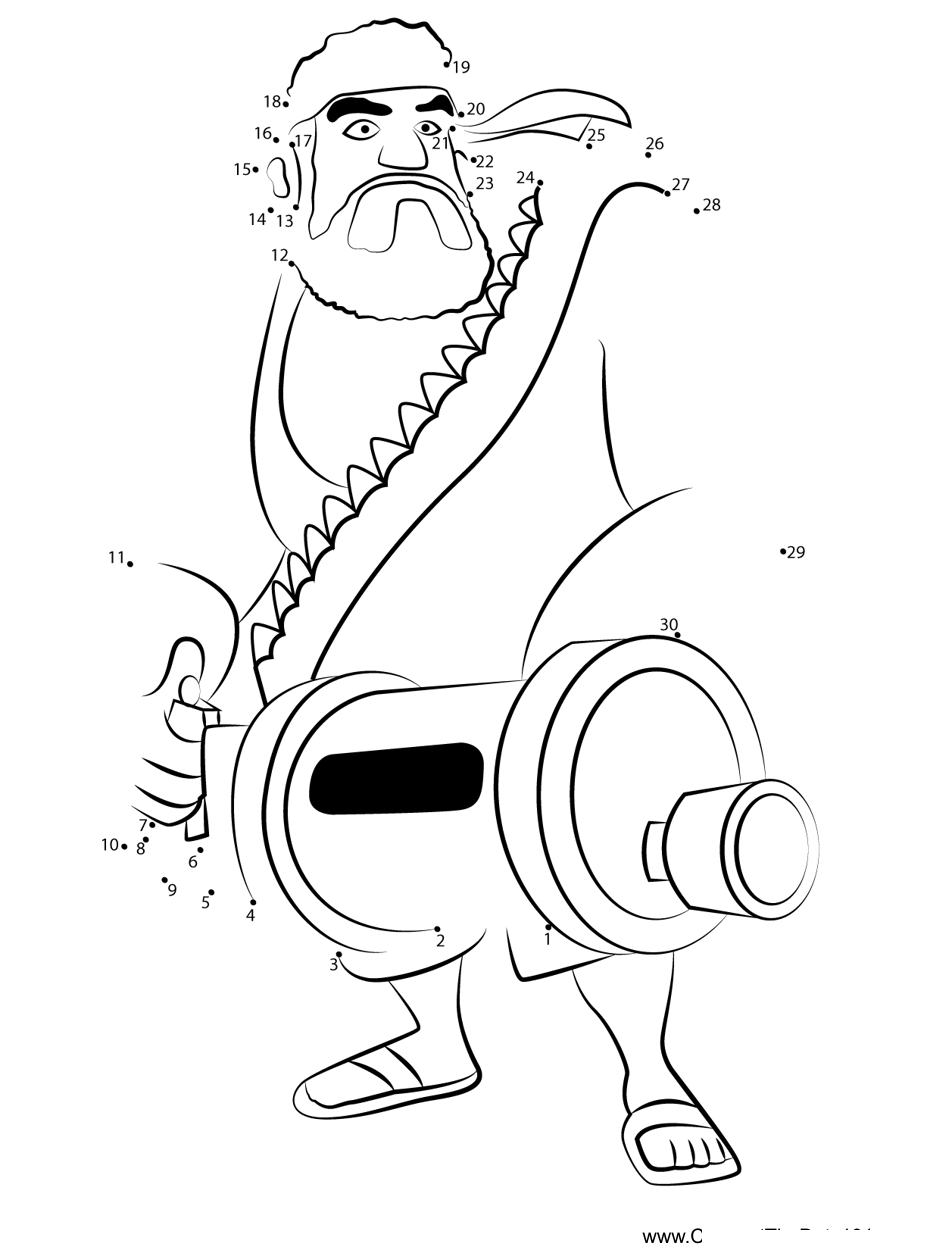 Heavy-Boom-Beach dot to dot worksheets