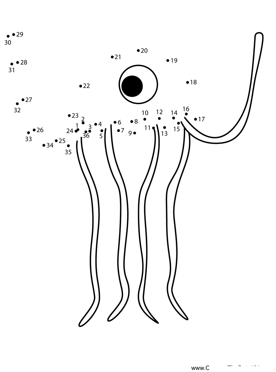 Stinger-Flynn-Garten-Of-Banban printable dot to dot worksheet