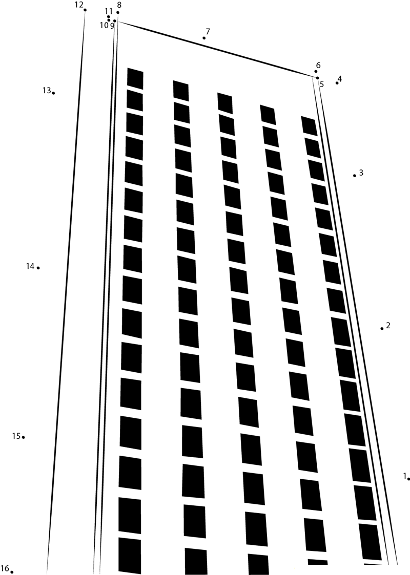 Green Building  Mit printable dot to dot worksheet