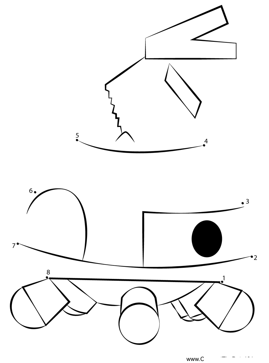 Dubior-Kirby printable dot to dot worksheet