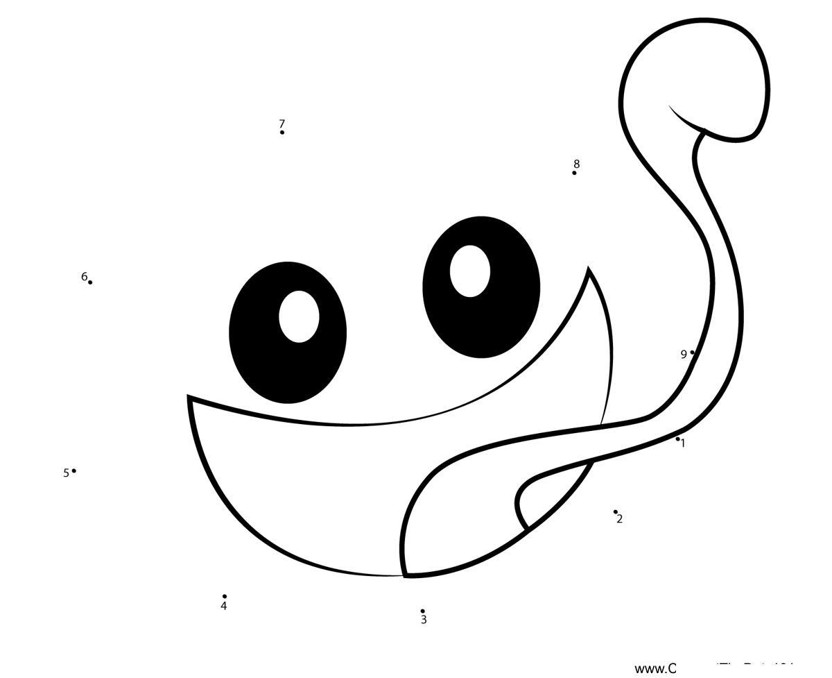 Gooey-Kirby printable dot to dot worksheet