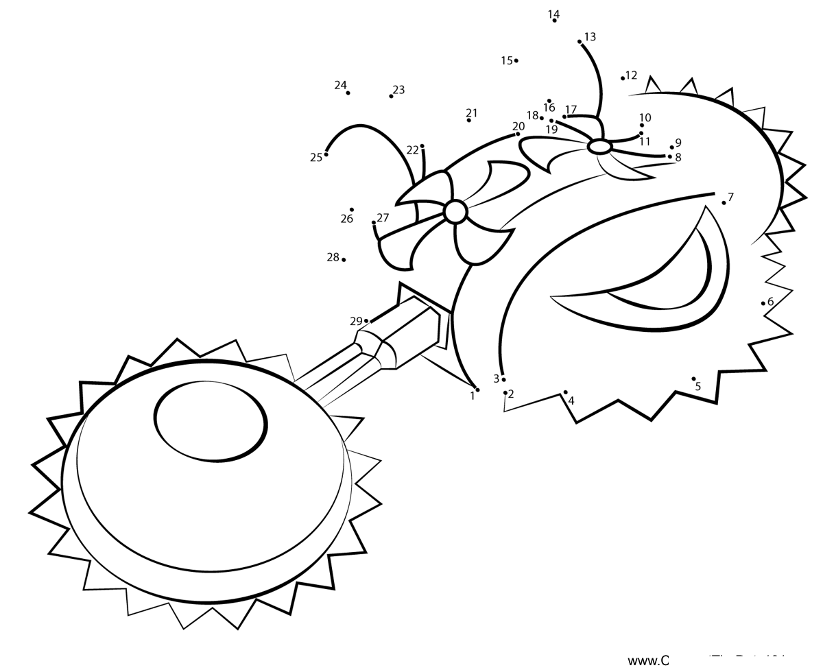 Heavy-Mole-Kirby printable dot to dot worksheet