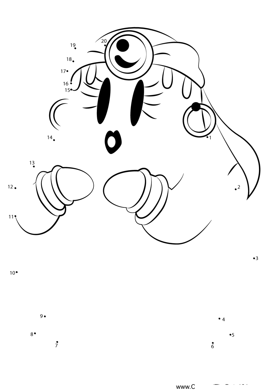 Mabel-Kirby printable dot to dot worksheet