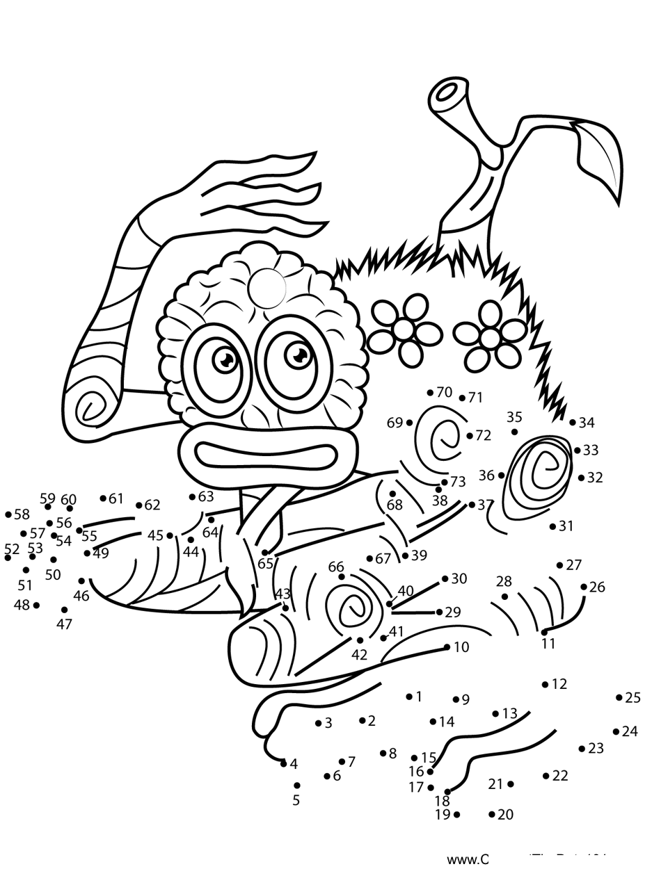 Shrubb-My-Singing-Monsters dot to dot worksheets