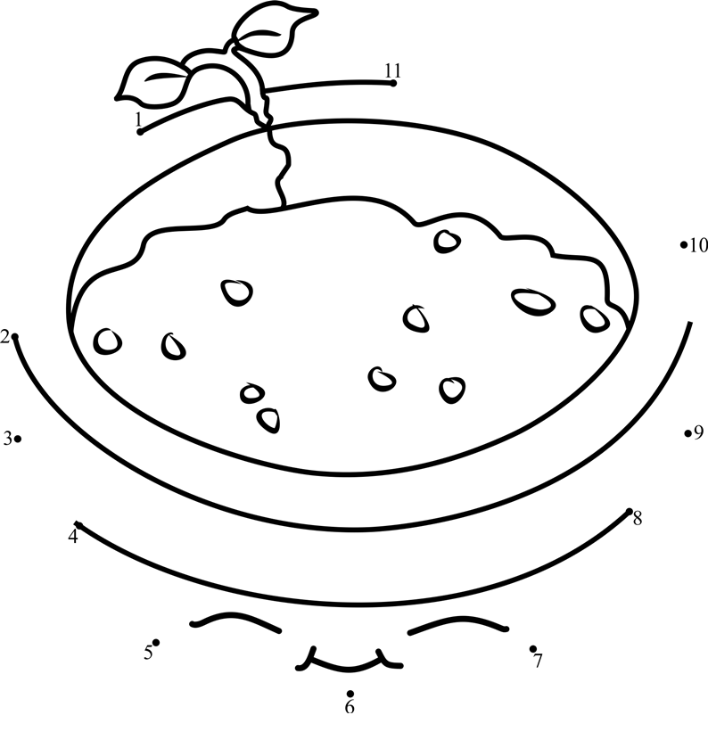 Flower-Pot-Dot-To-Dot dot to dot worksheets