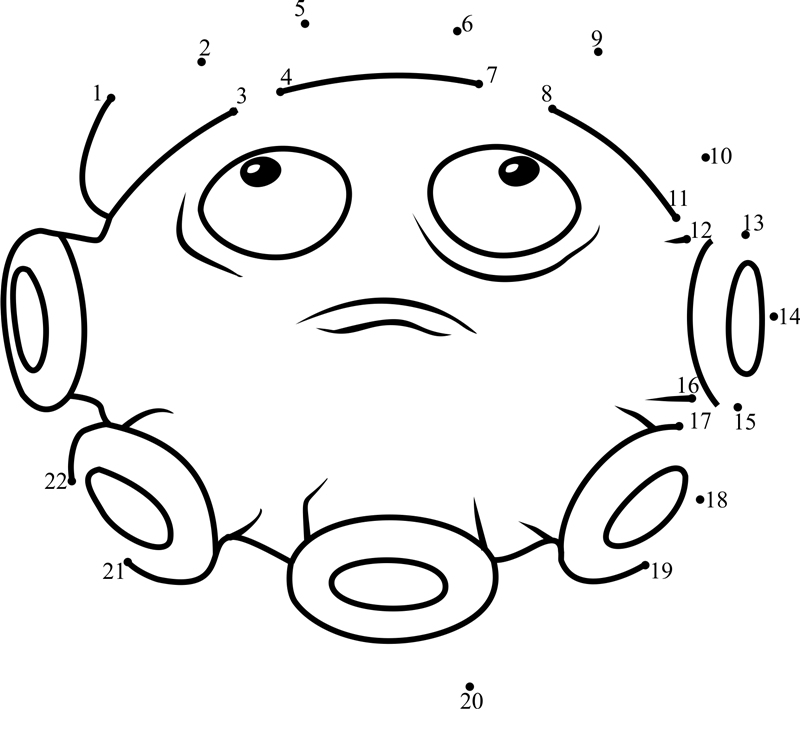 Gloom-Shroom-Dot-To-Dot dot to dot worksheets