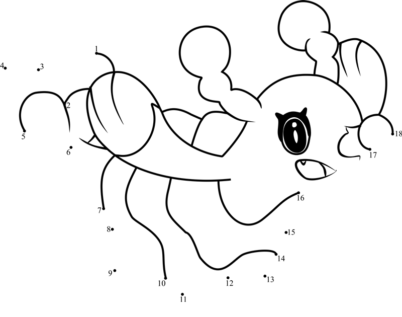 Brionne-Pokemon-Sun-And-Moon-Dot-To-Dot dot to dot worksheets