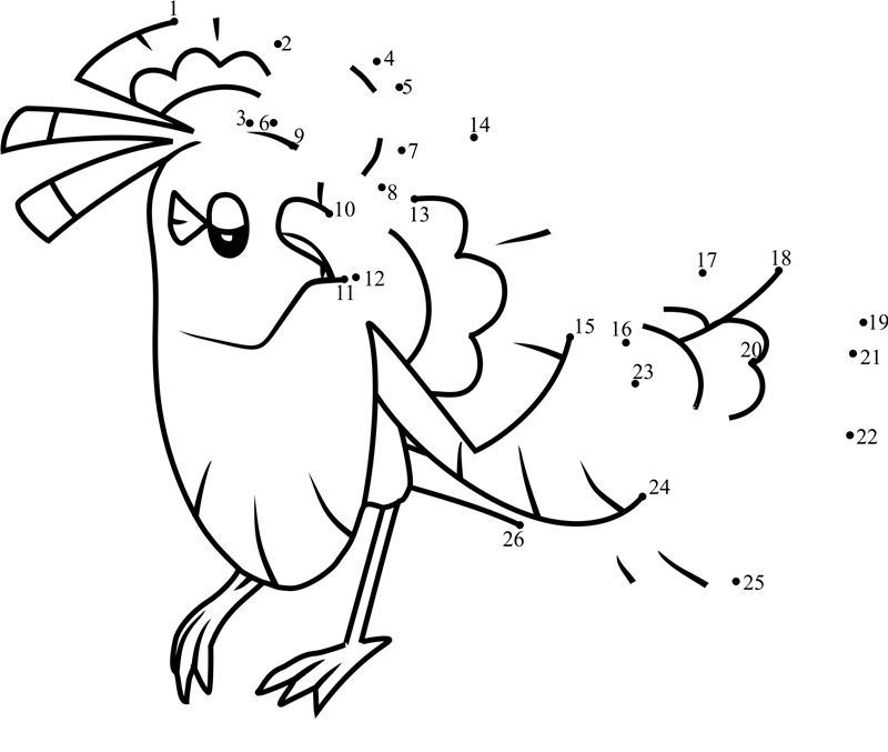 Oricorio---Sensu-Style-Pokemon-Sun-And-Moon-Dot-To-Dot dot to dot worksheets