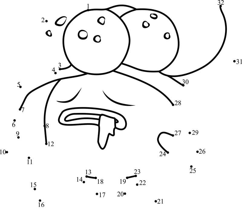 Gloom-Pokemon-Go-Dot-To-Dot dot to dot worksheets