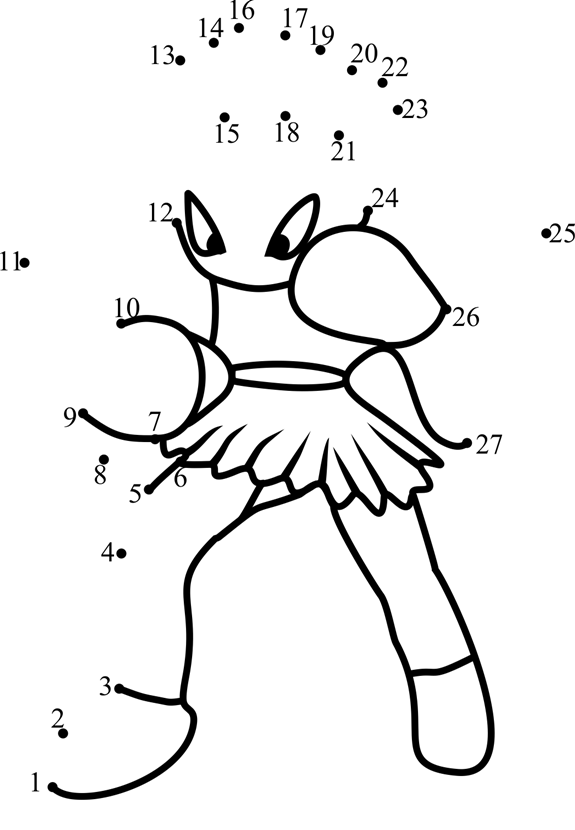 Hitmonchan-Pokemon-Go-Dot-To-Dot dot to dot worksheets