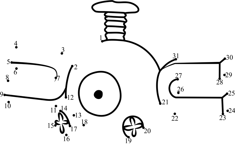 Magnemite-Pokemon-Go-Dot-To-Dot printable dot to dot worksheet