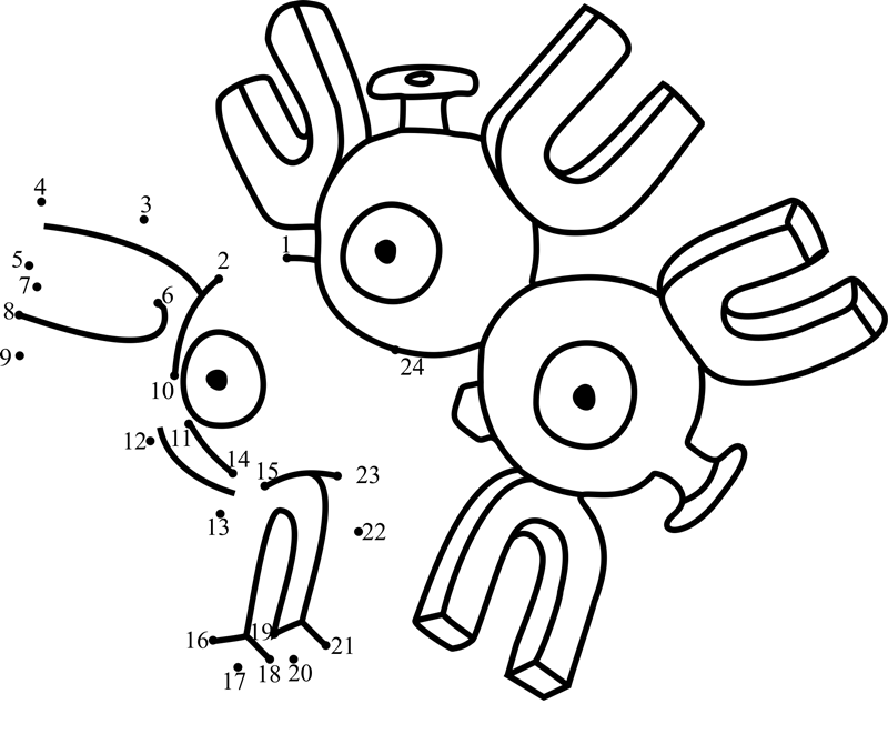 Magneton-Pokemon-Go-Dot-To-Dot dot to dot worksheets