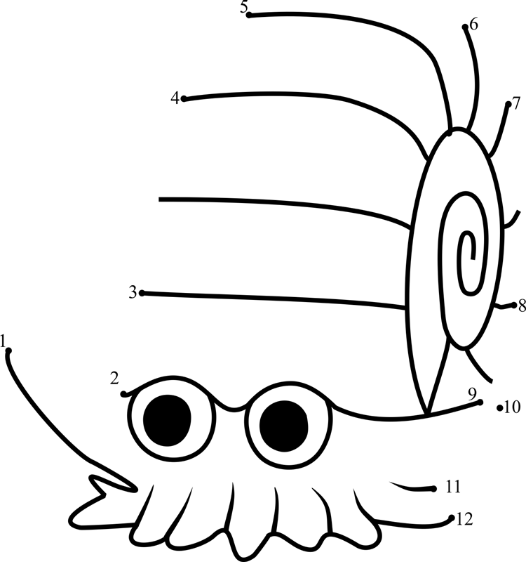 Omanyte-Pokemon-Go-Dot-To-Dot printable dot to dot worksheet