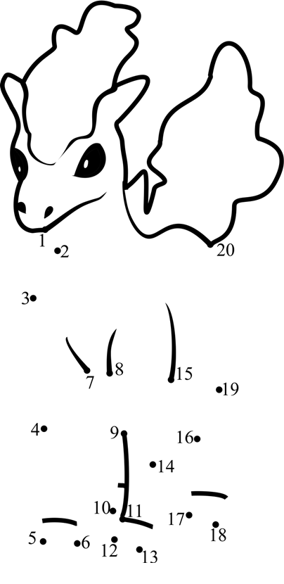 Ponyta-Pokemon-Go-Dot-To-Dot dot to dot worksheets