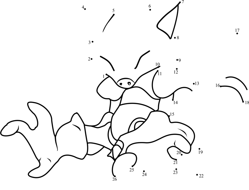 Pokemon-Abra-Dot-To-Dot printable dot to dot worksheet