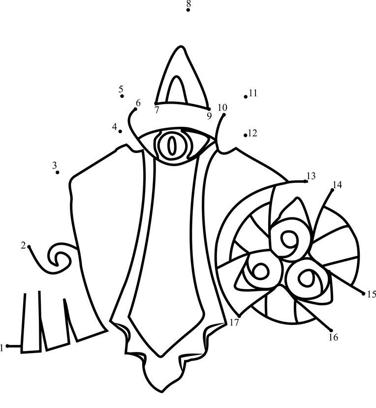 Pokemon-Aegislash-Dot-To-Dot printable dot to dot worksheet