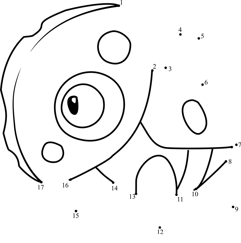 Pokemon-Aron-Dot-To-Dot printable dot to dot worksheet