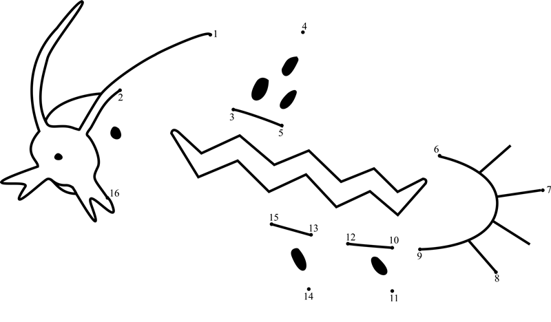 Pokemon-Barboach-Dot-To-Dot printable dot to dot worksheet