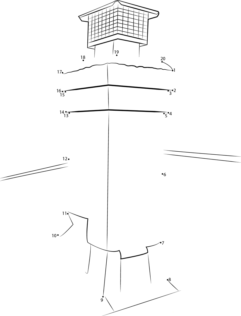 Single Flue Stainless Steel Chimney printable dot to dot worksheet