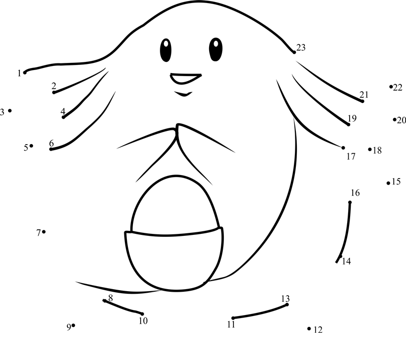 Pokemon-Chansey-Dot-To-Dot dot to dot worksheets