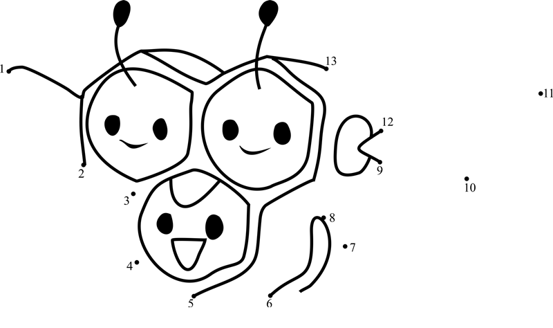 Pokemon-Combee-Dot-To-Dot dot to dot worksheets