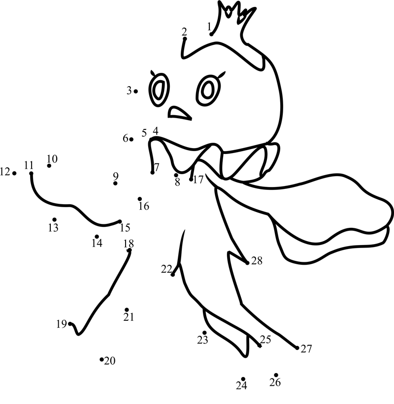 Pokemon-Frillish-Dot-To-Dot printable dot to dot worksheet