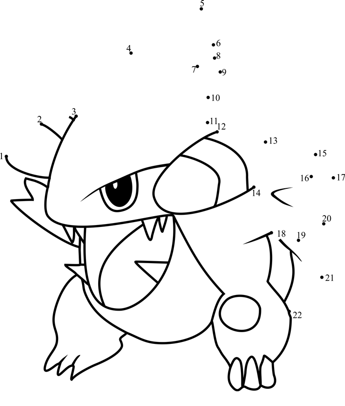 Pokemon-Gible-Dot-To-Dot dot to dot worksheets