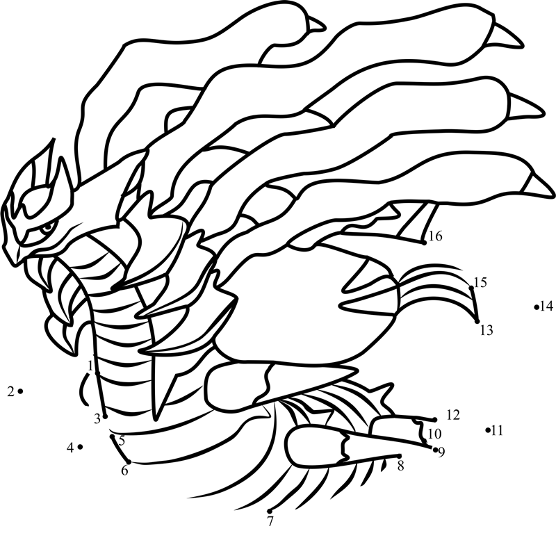 Pokemon-Giratina-Dot-To-Dot dot to dot worksheets