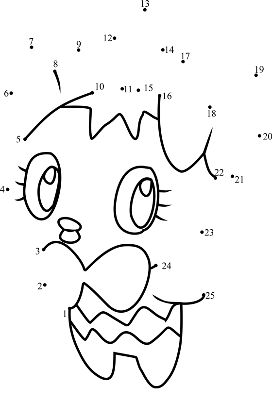 Pokemon-Gothita-Dot-To-Dot printable dot to dot worksheet