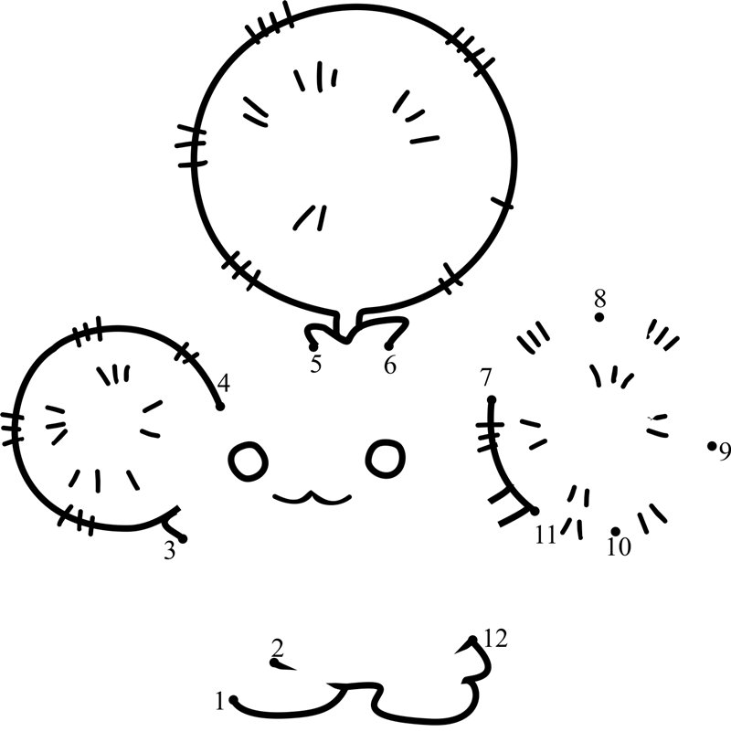 Pokemon-Jumpluff-Dot-To-Dot printable dot to dot worksheet