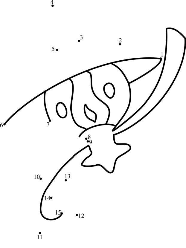 Pokemon-Lampent-Dot-To-Dot printable dot to dot worksheet