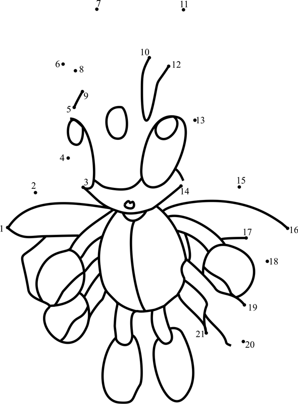 Pokemon-Ledian-Dot-To-Dot printable dot to dot worksheet