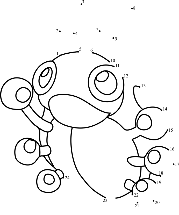 Pokemon-Ledyba-Dot-To-Dot printable dot to dot worksheet