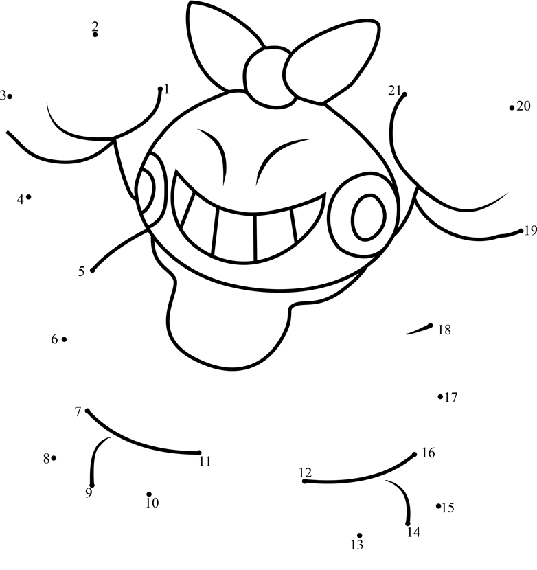 Pokemon-Makuhita-Dot-To-Dot printable dot to dot worksheet