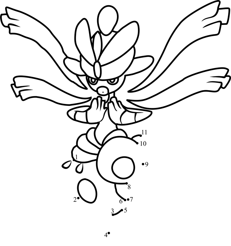 Pokemon-Mega-Medicham-Dot-To-Dot dot to dot worksheets