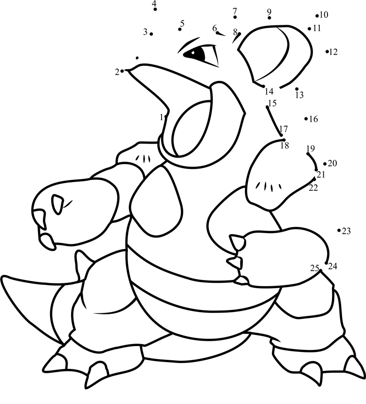 Pokemon-Nidoqueen-Dot-To-Dot dot to dot worksheets