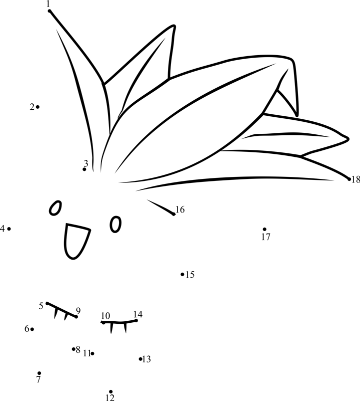 Pokemon-Oddish-Dot-To-Dot dot to dot worksheets