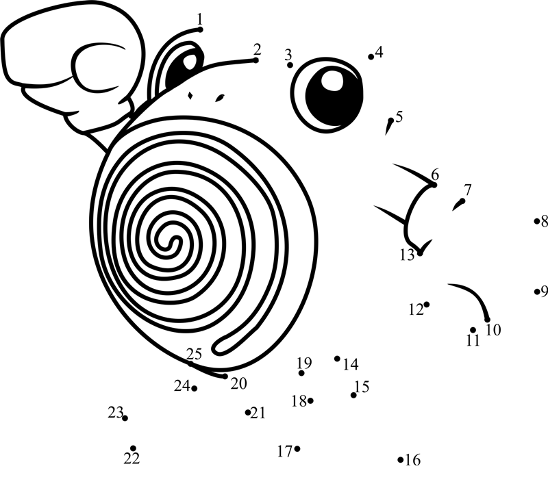 Pokemon-Poliwhirl-Dot-To-Dot printable dot to dot worksheet