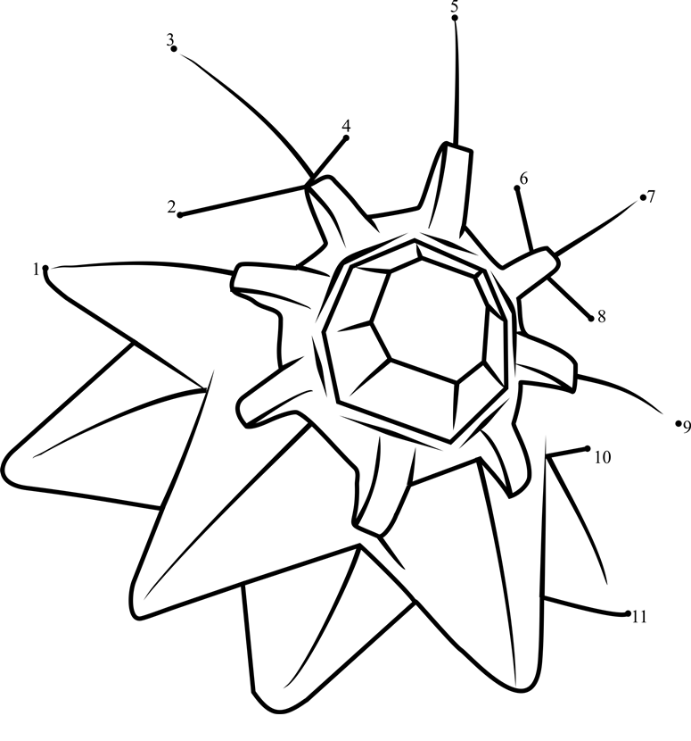 Pokemon-Starmie-Dot-To-Dot printable dot to dot worksheet