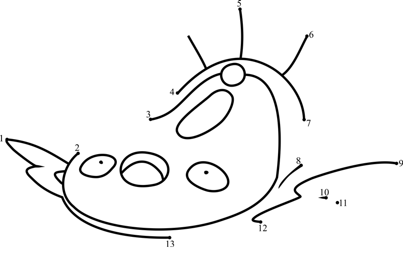 Pokemon-Stunfisk-Dot-To-Dot printable dot to dot worksheet