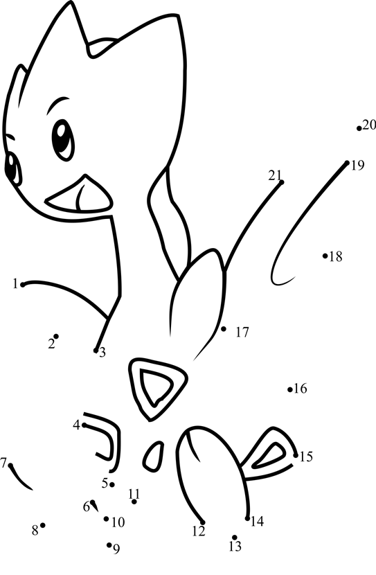 Pokemon-Togetic-Dot-To-Dot printable dot to dot worksheet