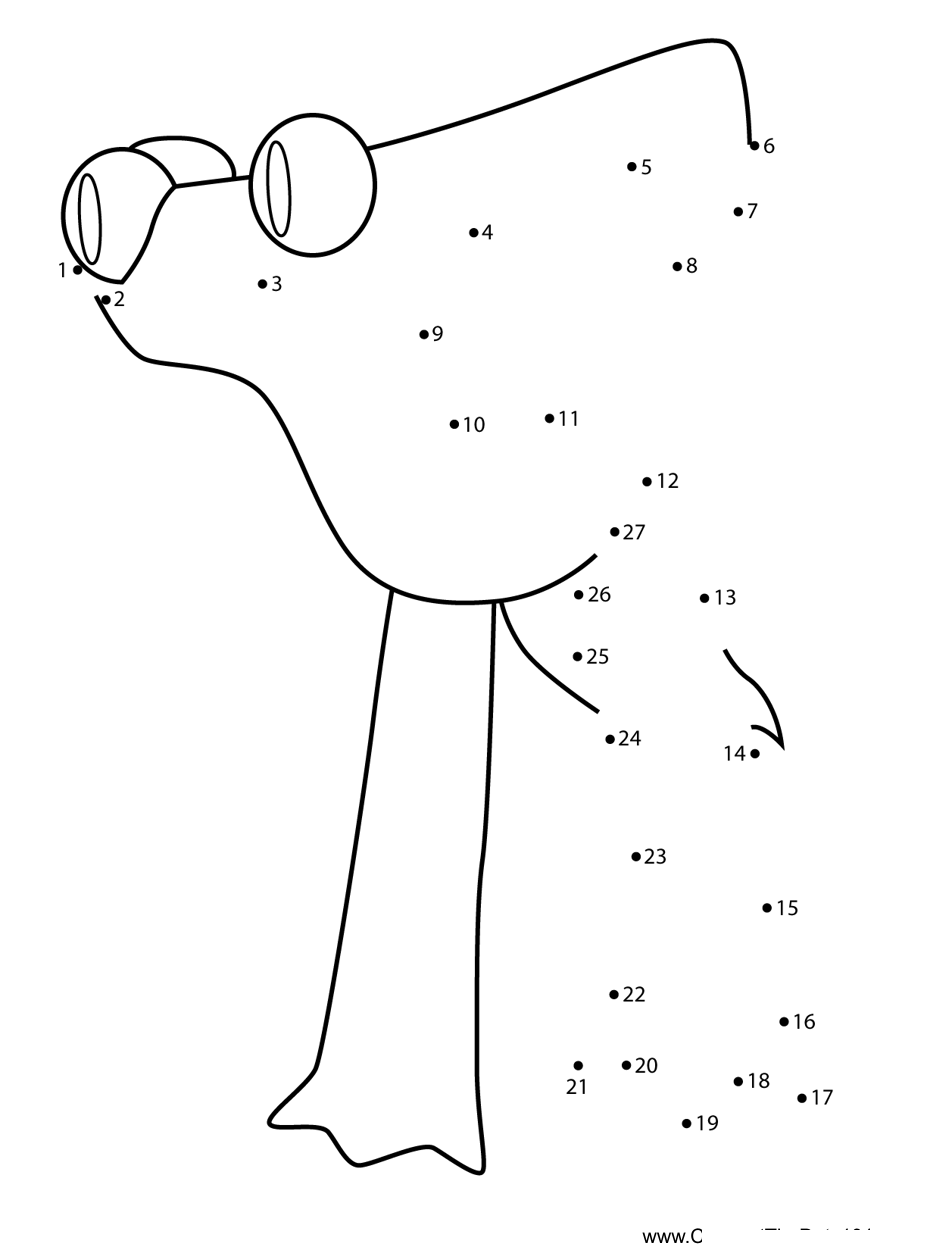 Cyan-Walking-Rainbow-Friends printable dot to dot worksheet