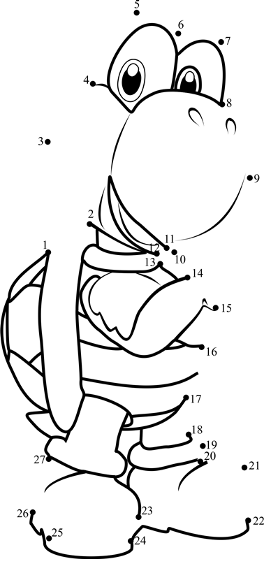 Koopa-Troopa-From-Super-Mario-Dot-To-Dot printable dot to dot worksheet