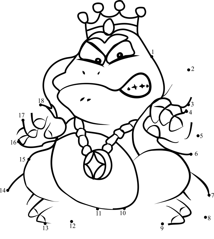 Wart-From-Super-Mario-Dot-To-Dot dot to dot worksheets