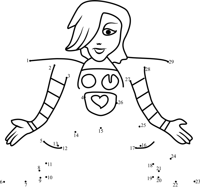 Mettaton-Ex-Dot-To-Dot dot to dot worksheets