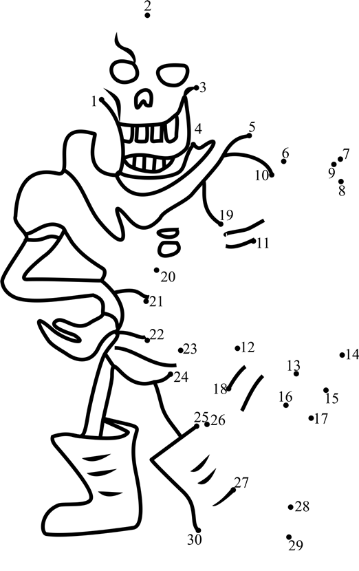 Papyrus-Dot-To-Dot dot to dot worksheets