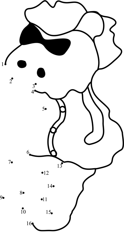 Punk-Hamster-Dot-To-Dot dot to dot worksheets