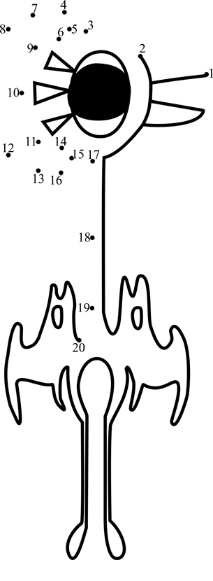 Reaper-Bird-Dot-To-Dot dot to dot worksheets