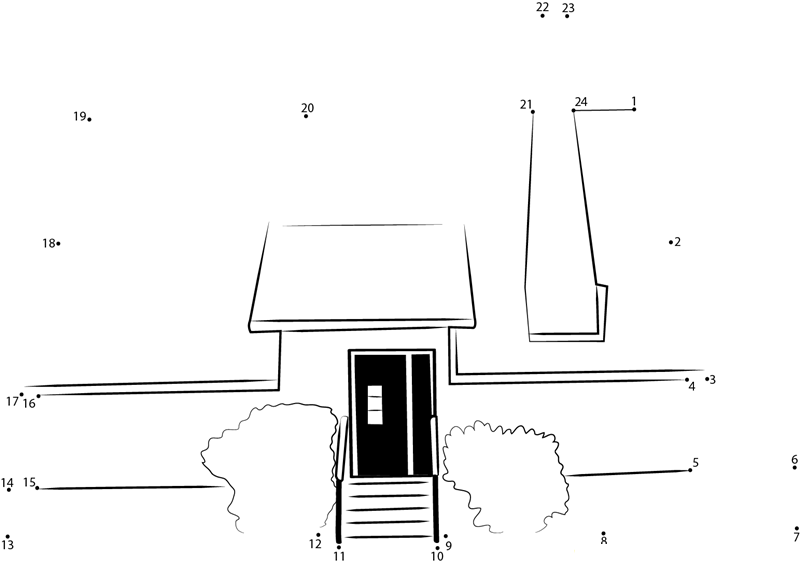 Klipsan Beach Cottages printable dot to dot worksheet