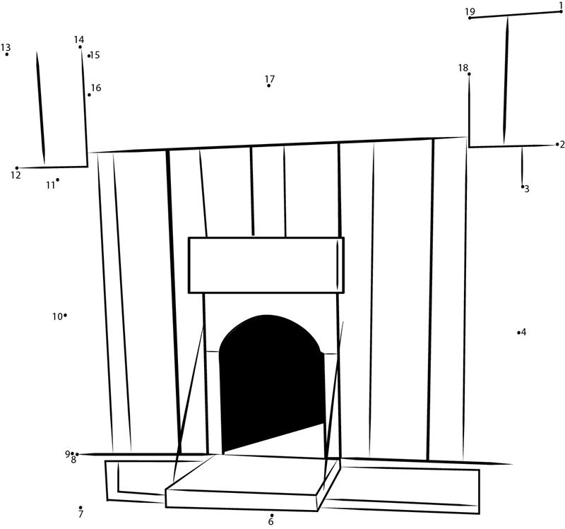 Pallet Dog House printable dot to dot worksheet